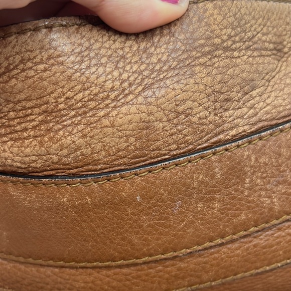 Gucci Brown Pebbled Leather Ride Satchel - Picture 10 of 17